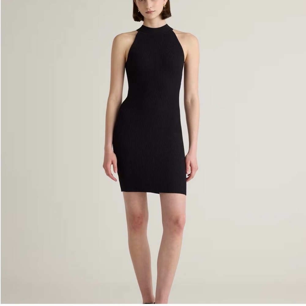 NWT Quince High Neck Ribbed Neck Midi